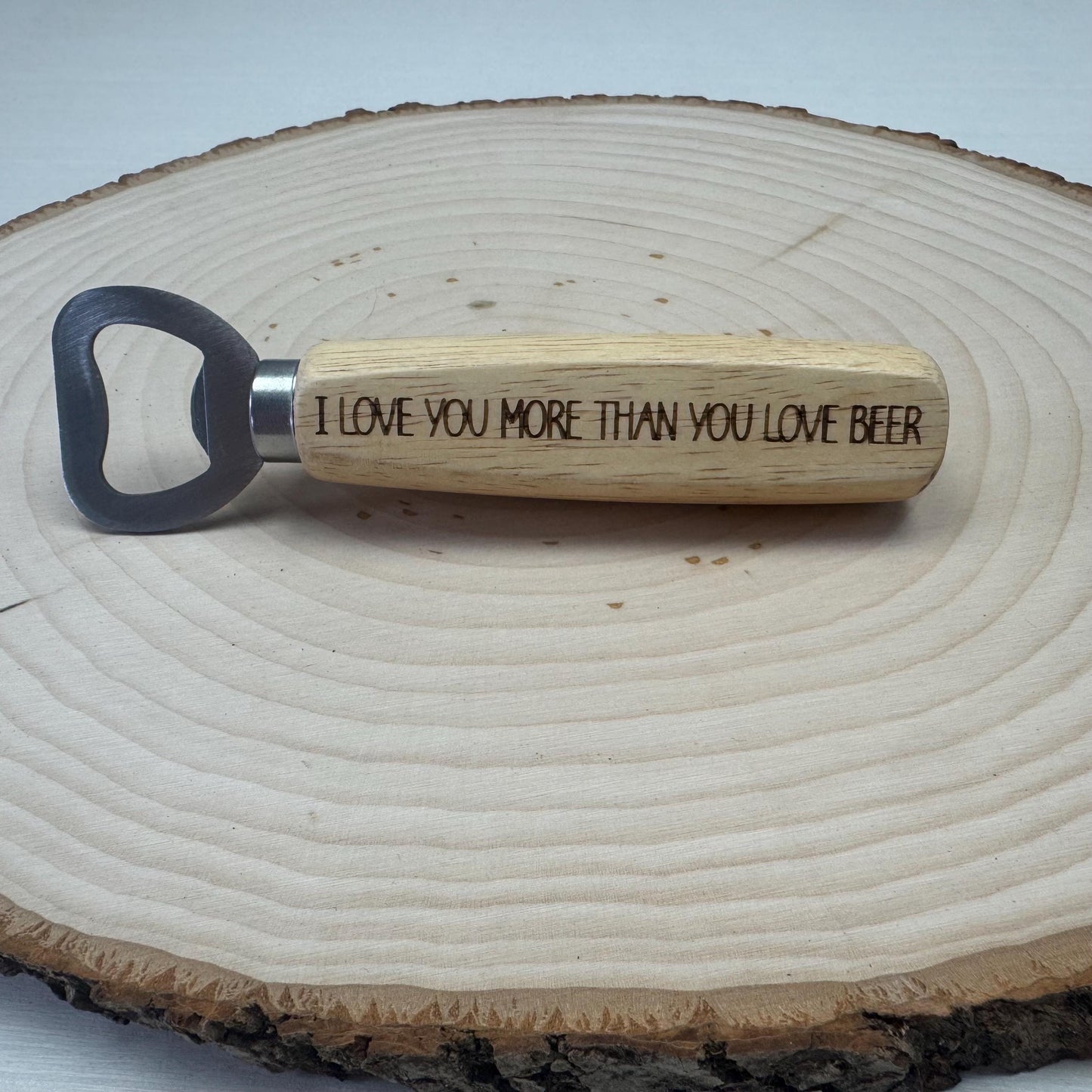 Personalized Wedding Gift Bottle Opener, Wooden Bottle Opener Laser Engraved, New Home Gift, Wedding Favor, Gift For Him, Custom Beer Opener