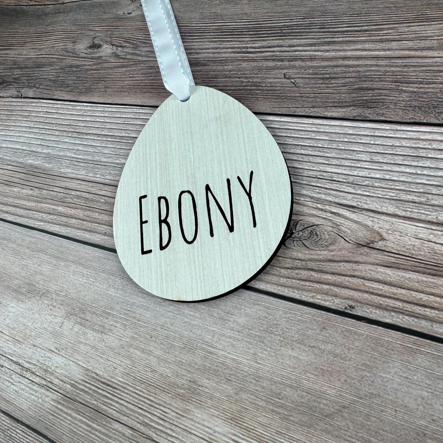 Easter Egg Tag / Egg Gift Tag / Egg Basket Tag With Name / Easter Name Tag / Personalized Easter Tag / Custom Gift Tag, Basket Tag