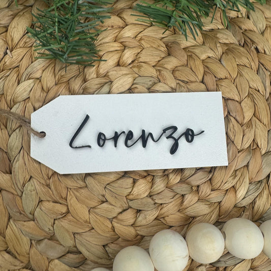 Christmas Stocking Name Tag, Stocking Name Tag, Personalized Stocking Tag, Christmas Decor, Christmas Decorations, Gift Tag, Custom Gift Tag