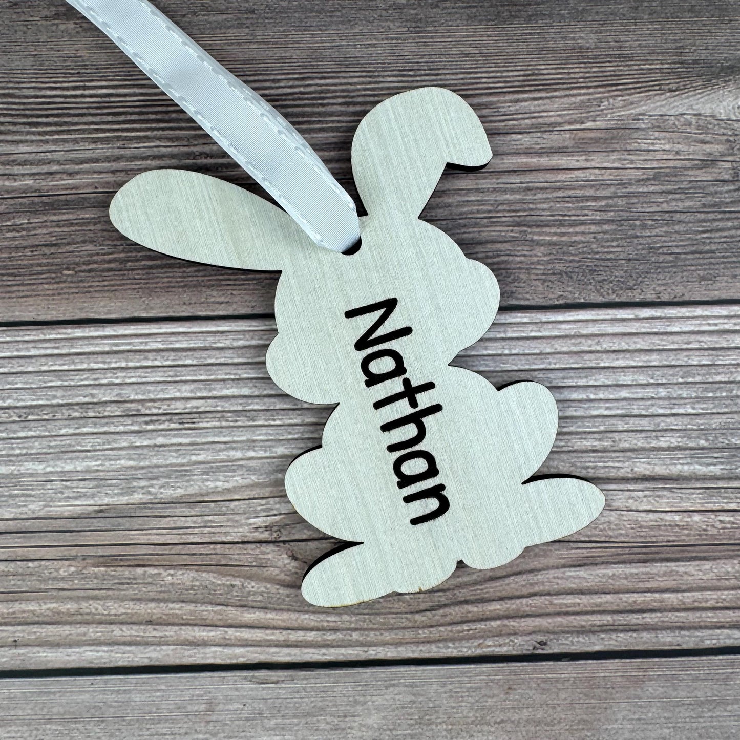 Easter Basket Tag / Bunny Gift Tag / Bunny Basket Tag With Name / Easter Name Tag / Personalized Easter Tag / Custom Gift Tag, Basket Tag