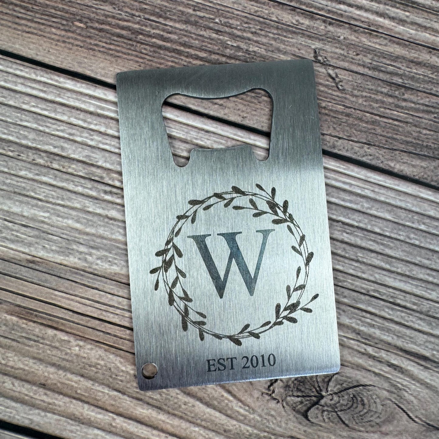 Personalized Wallet Card Bottle Opener, Laser Engraved Bottle Opener, Custom Gift For Him, Custom Gift For Dad, Personalized Gift For Dad