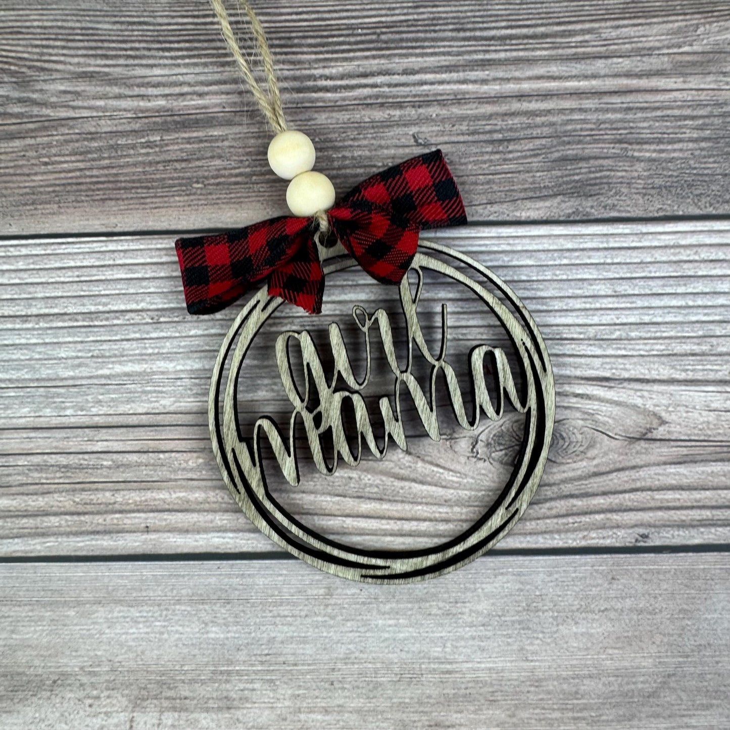 Girl Mama Rear View Mirror Car Charm Ornament, Auto Jewelry, Wooden Car Charm, Car Decor, Custom Car Decor, Custom Rear View Mirror Charm