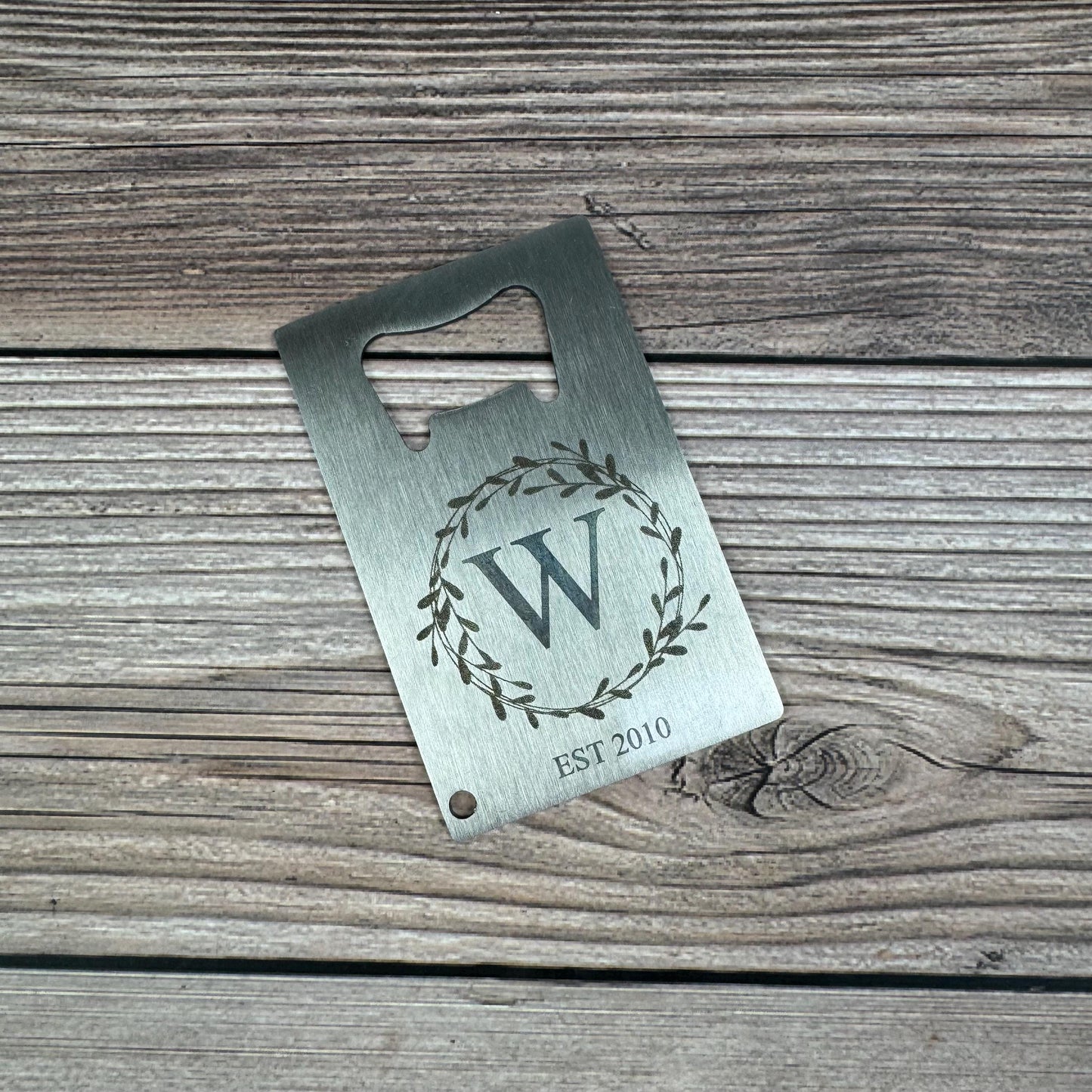 Personalized Wallet Card Bottle Opener, Laser Engraved Bottle Opener, Custom Gift For Him, Custom Gift For Dad, Personalized Gift For Dad