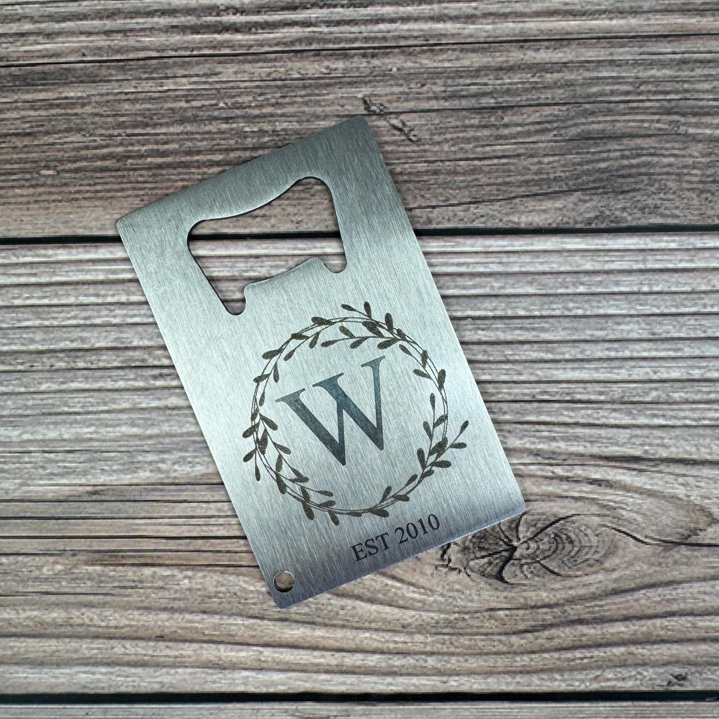 Personalized Wallet Card Bottle Opener, Laser Engraved Bottle Opener, Custom Gift For Him, Custom Gift For Dad, Personalized Gift For Dad