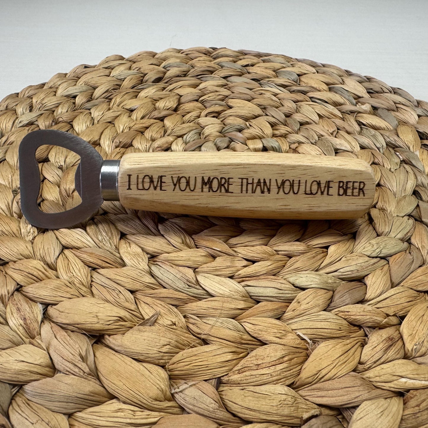 Personalized Wedding Gift Bottle Opener, Wooden Bottle Opener Laser Engraved, New Home Gift, Wedding Favor, Gift For Him, Custom Beer Opener