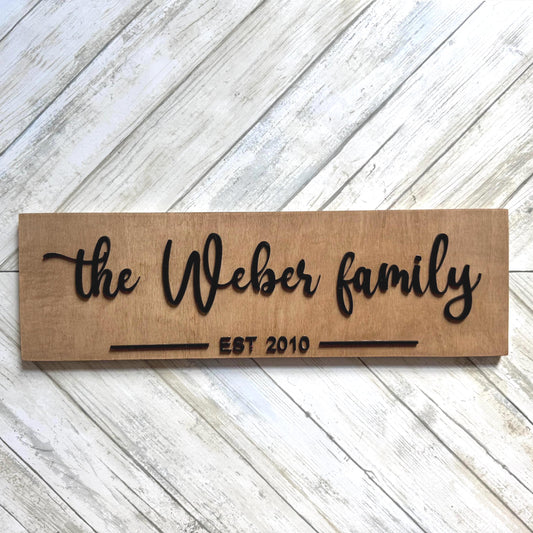 Personalized Name Sign / Last Name Sign / Wedding Gift / Family Name Signs / Personalized Sign / Wooden Family Name Sign / Engagement Gift