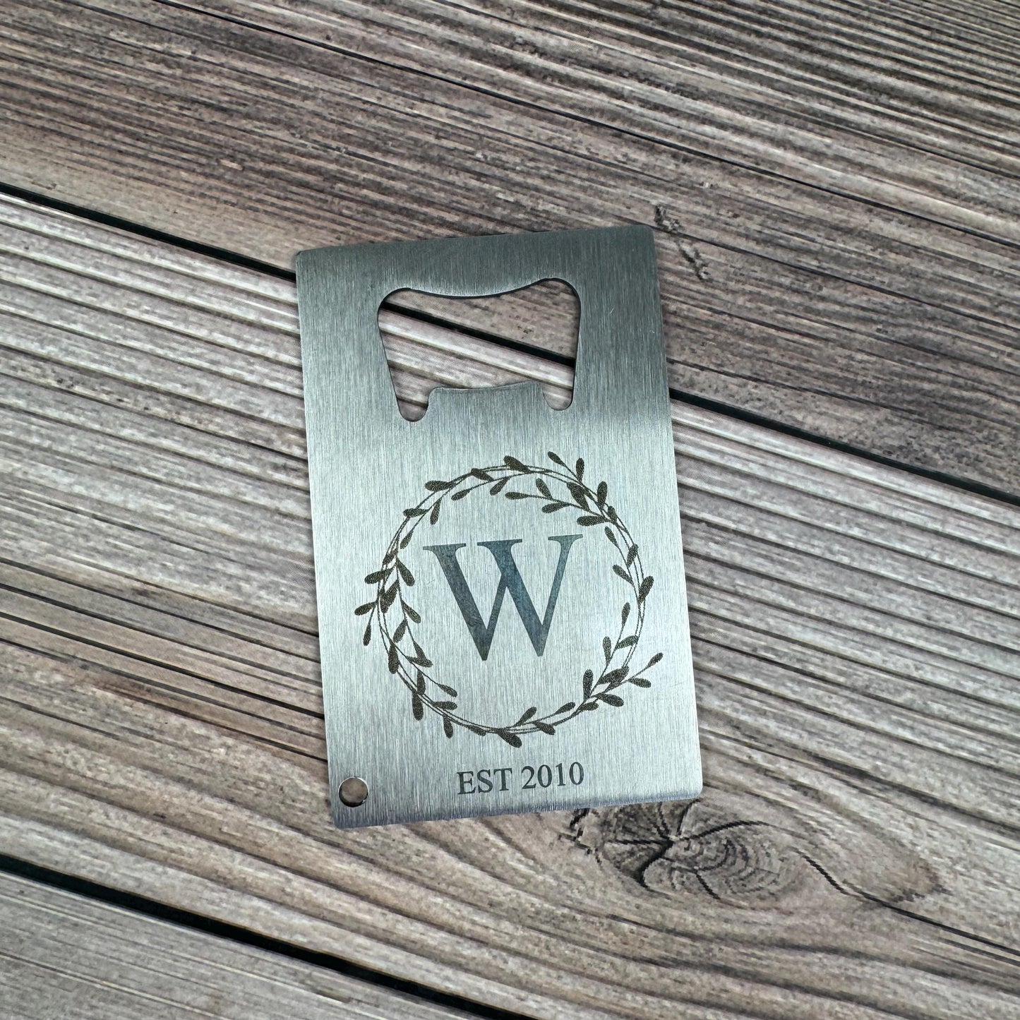 Personalized Wallet Card Bottle Opener, Laser Engraved Bottle Opener, Custom Gift For Him, Custom Gift For Dad, Personalized Gift For Dad