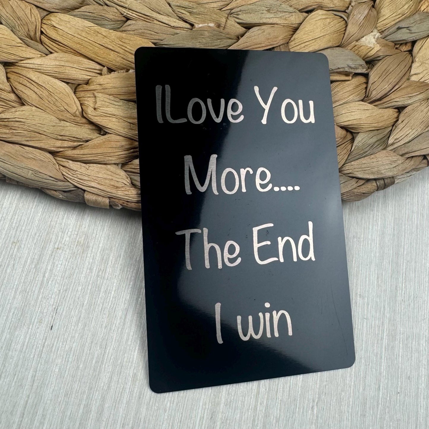 Engraved Picture Wallet Card, Personalized Picture Wallet Card, Metal Business Card, Photo Gift for Boyfriend