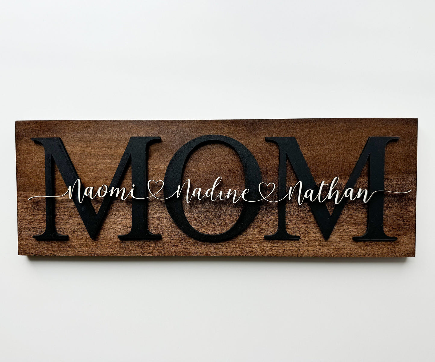 Personalized Mom Sign With Children's Names / Mother's Day Gift / Mom Sign / Family Name Signs / Personalized Sign / Wooden Family Sign