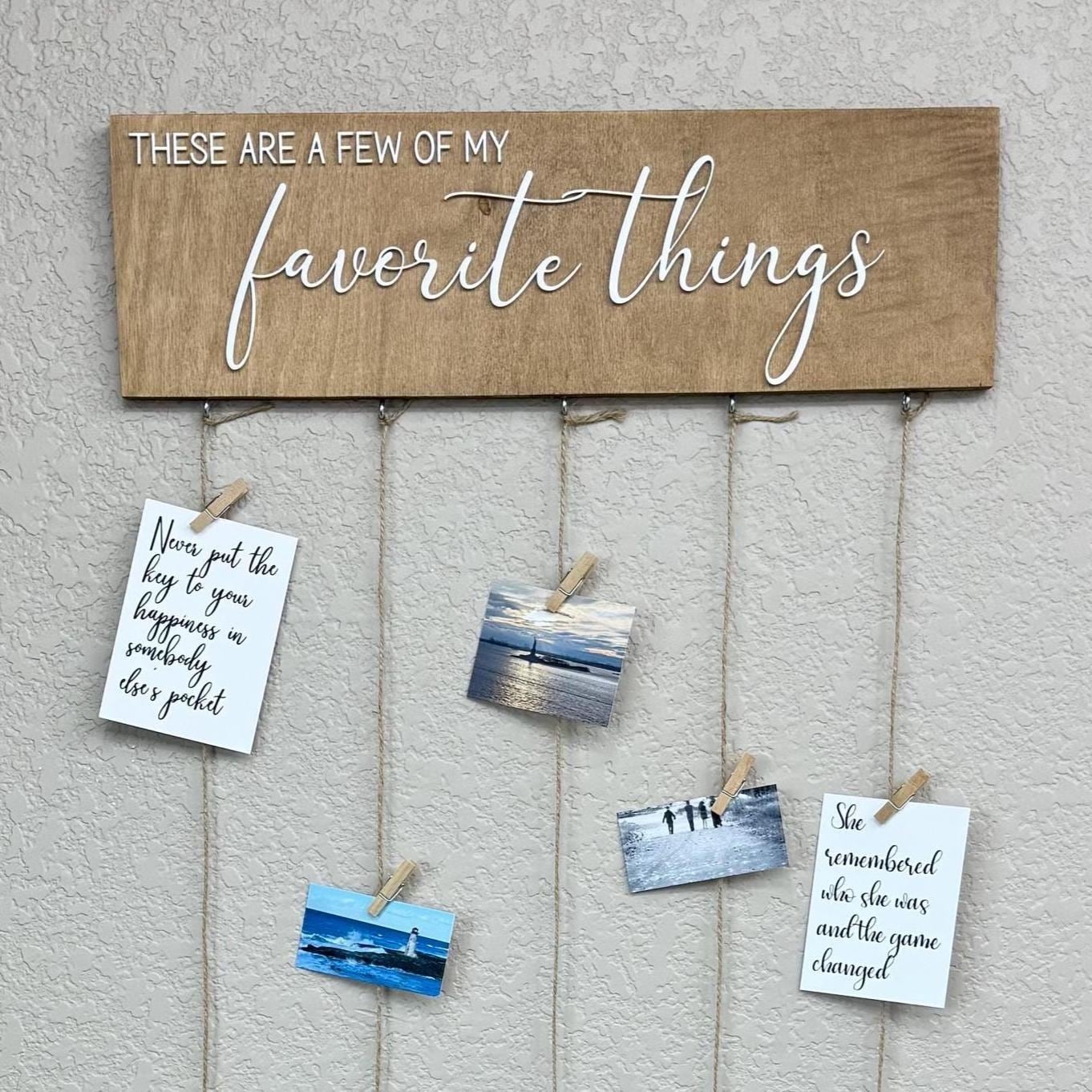 Memory Display Board Photo Clip Wall Display Collage Photo Display Board Rustic Wall Display Vision Board Wall Organizer