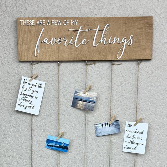 Memory Display Board Photo Clip Wall Display Collage Photo Display Board Rustic Wall Display Vision Board Wall Organizer