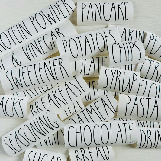 Farmhouse Pantry Label, Custom Pantry labels, Pantry Labeling Stickers, Kitchen Labels, Storage Label, Kitchen Pantry Decals, Set of Labels