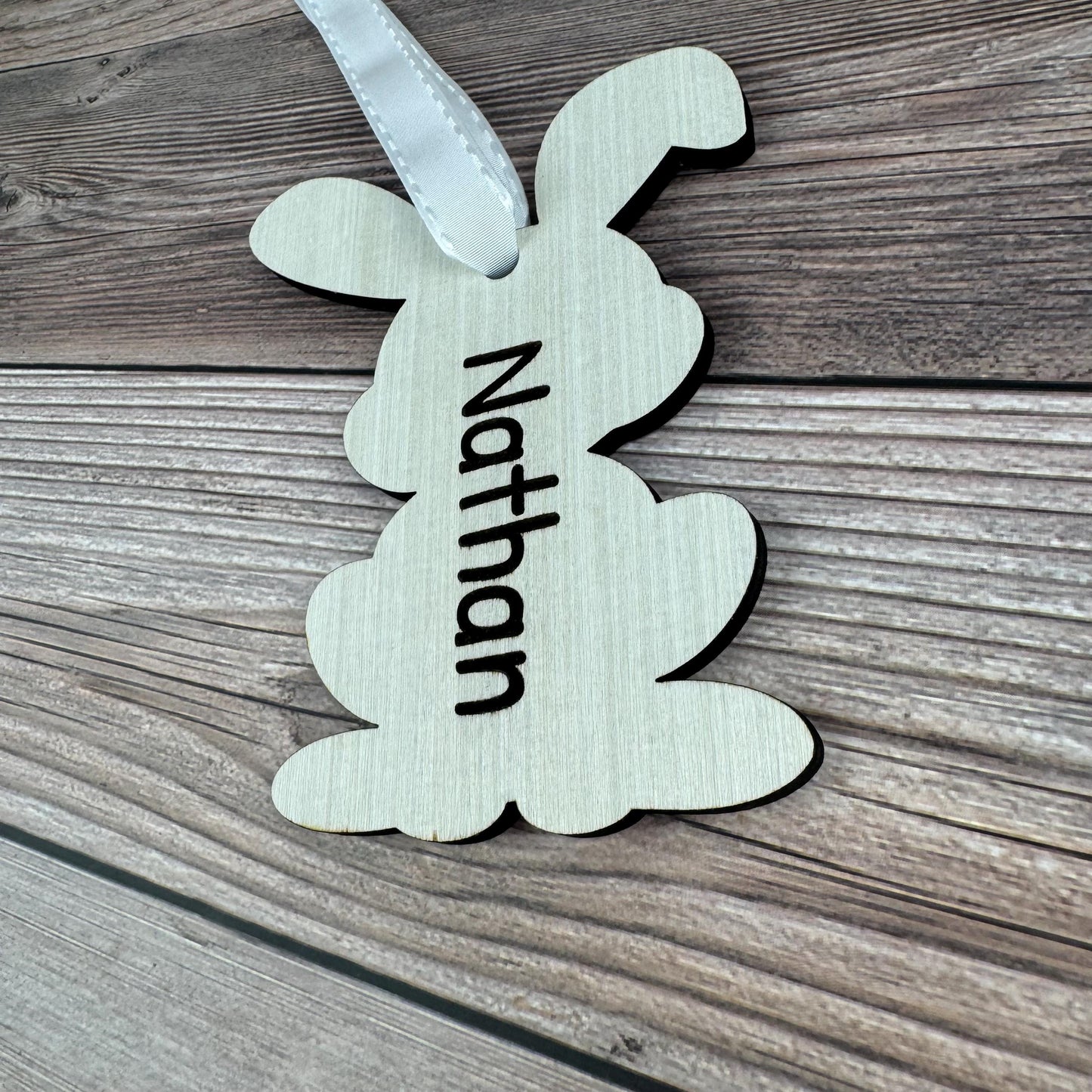 Easter Basket Tag / Bunny Gift Tag / Bunny Basket Tag With Name / Easter Name Tag / Personalized Easter Tag / Custom Gift Tag, Basket Tag