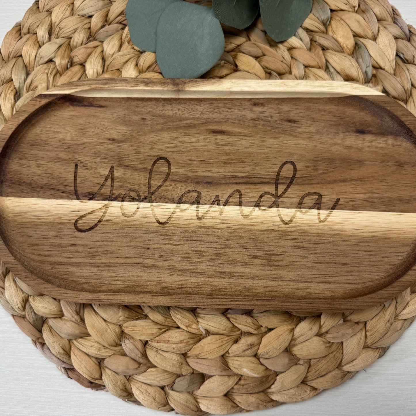 Personalized Wood Tray, Trinket Tray, Personalized Desk Organizer, Organizer Tray, Men's Pocket Tray, Wedding Gift, Custom Engagement Gift