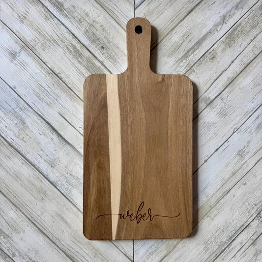 Personalized Cutting Board Wedding Gift Last Name Cutting Board Kitchen Decor
