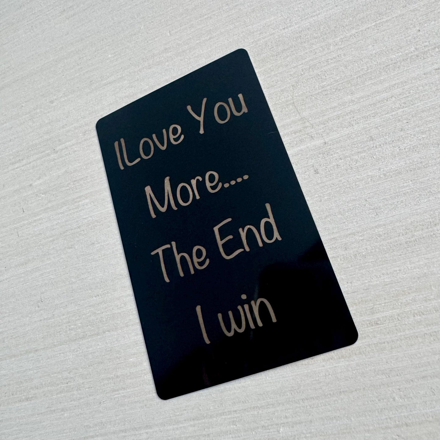 Engraved Picture Wallet Card, Personalized Picture Wallet Card, Metal Business Card, Photo Gift for Boyfriend