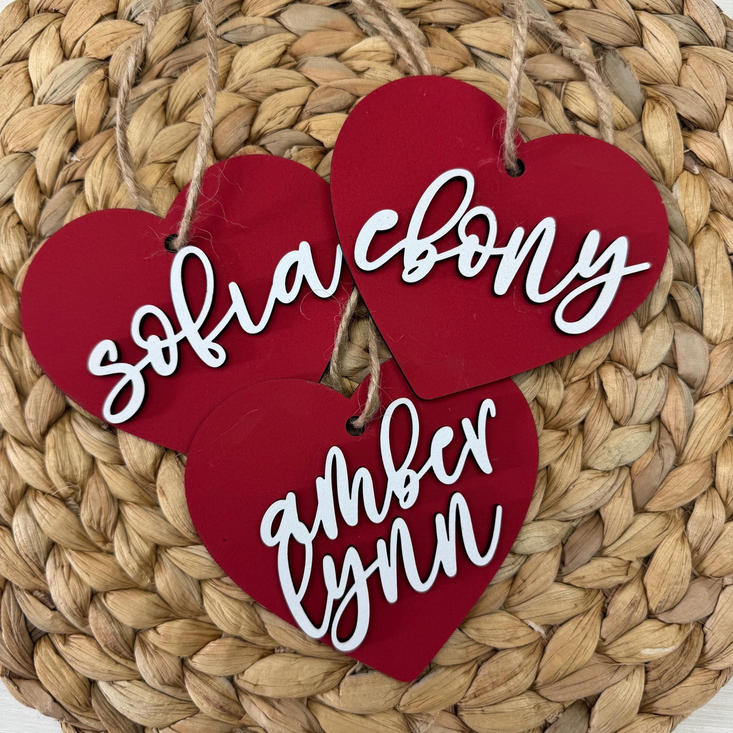 Valentines Heart Tag / Heart Gift Tag / Heart Gift Tag With Name / Valentines Name Tag / Personalized Valentines Tag / Custom Gift Tag