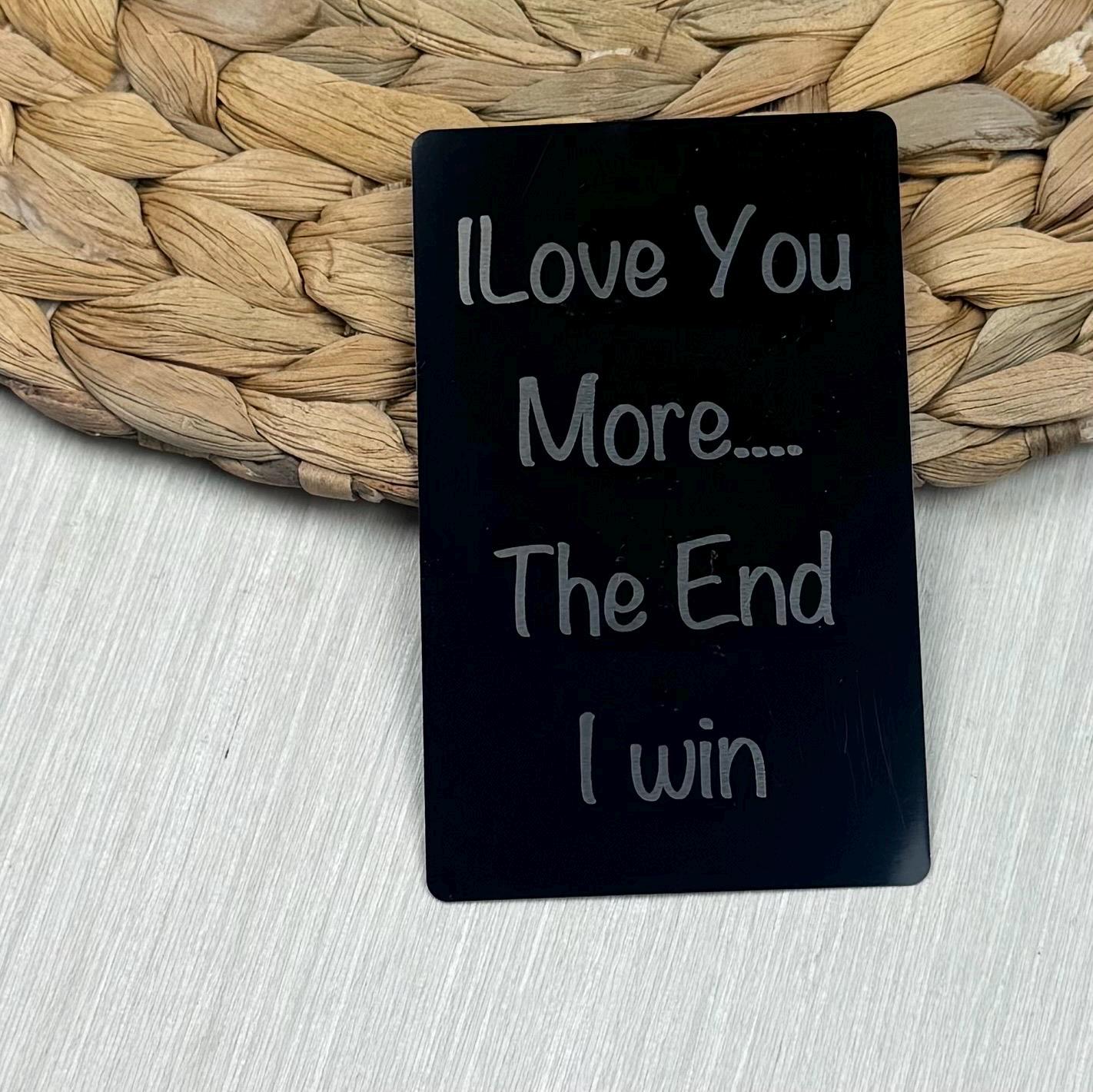 Engraved Picture Wallet Card, Personalized Picture Wallet Card, Metal Business Card, Photo Gift for Boyfriend