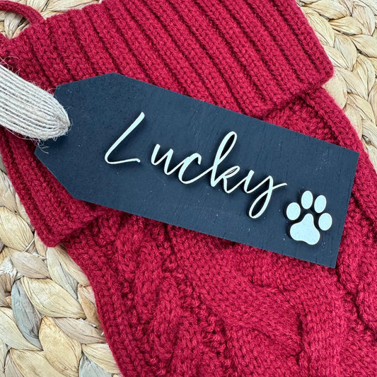 Christmas Stocking Name Tag, Stocking Name Tag, Personalized Stocking Tag, Christmas Decor, Christmas Decorations, Gift Tag, Custom Gift Tag