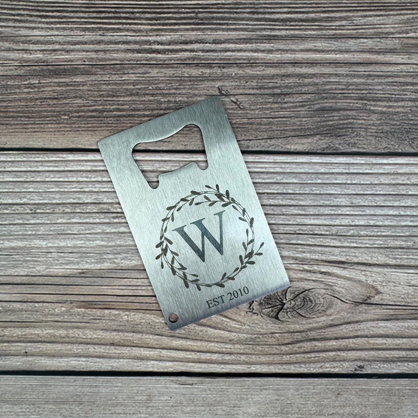Personalized Wallet Card Bottle Opener, Laser Engraved Bottle Opener, Custom Gift For Him, Custom Gift For Dad, Personalized Gift For Dad