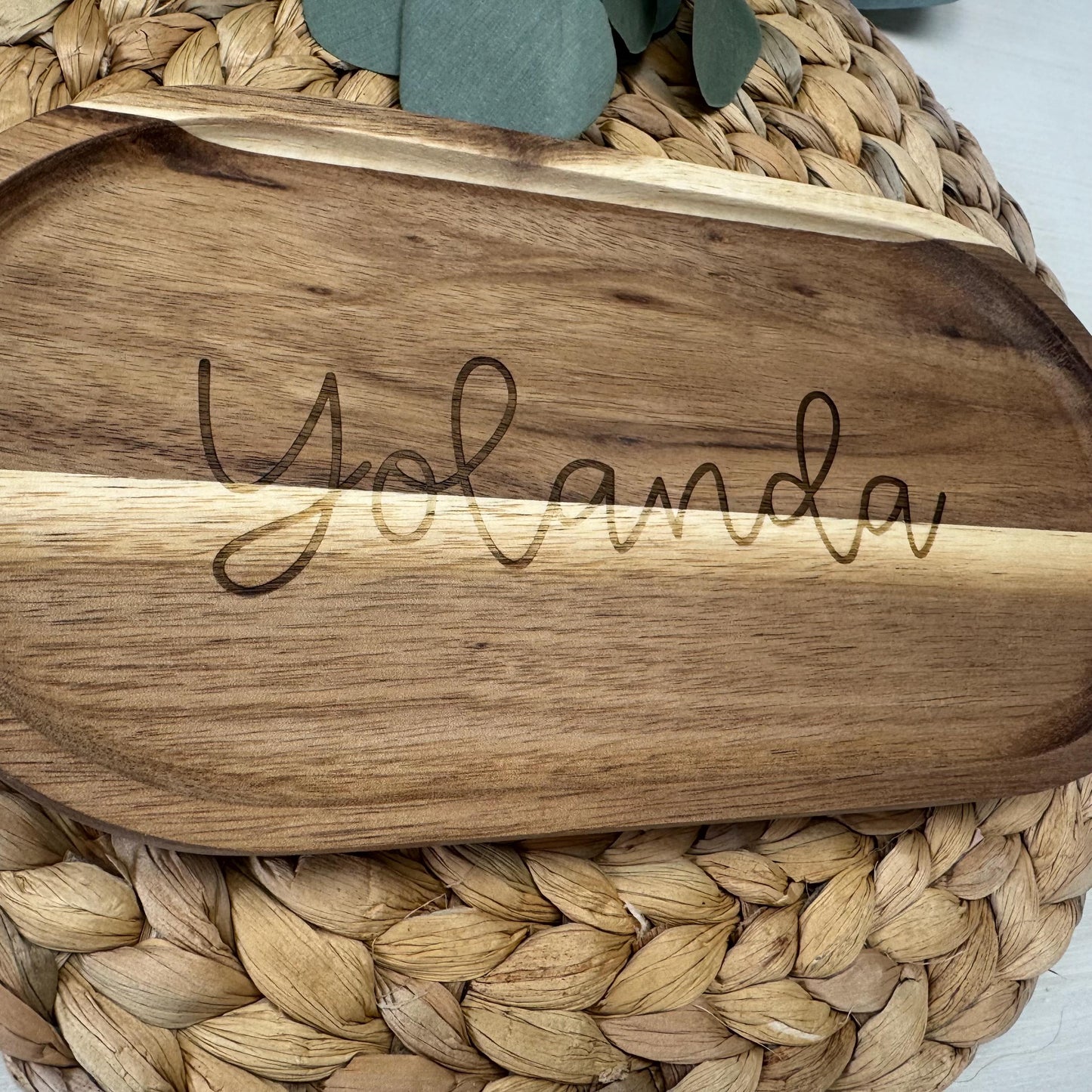 Personalized Wood Tray, Trinket Tray, Personalized Desk Organizer, Organizer Tray, Men's Pocket Tray, Wedding Gift, Custom Engagement Gift