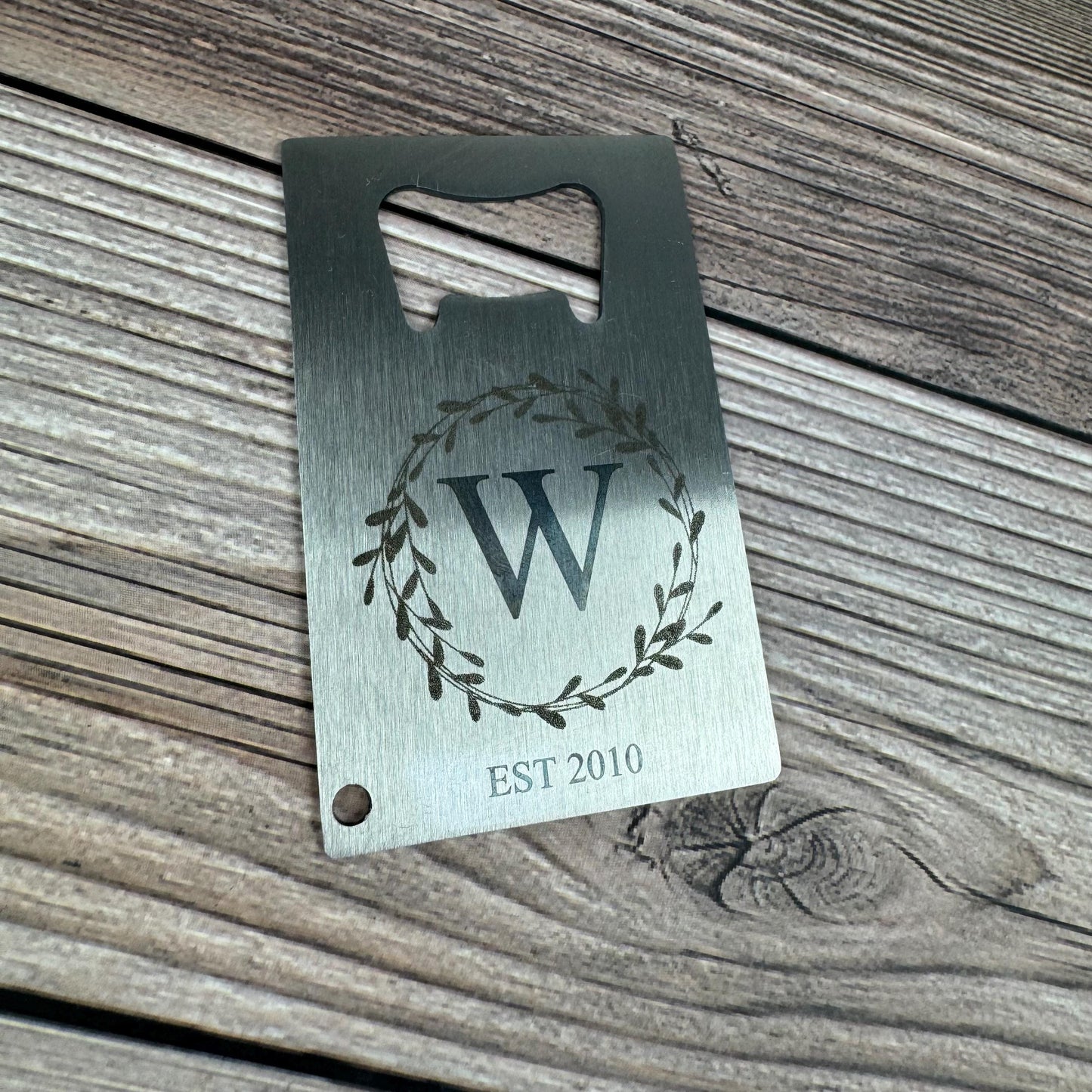 Personalized Wallet Card Bottle Opener, Laser Engraved Bottle Opener, Custom Gift For Him, Custom Gift For Dad, Personalized Gift For Dad