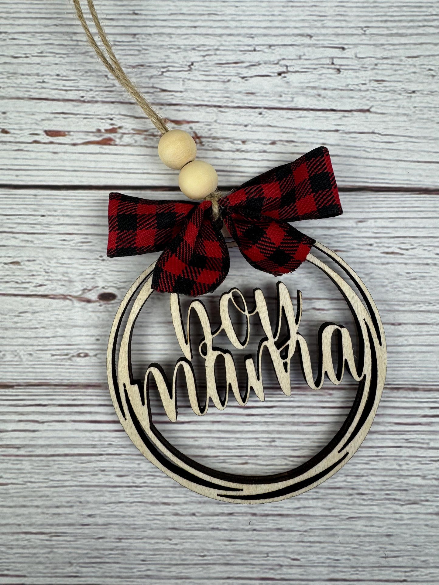 Boy Mama Rear View Mirror Car Charm Ornament, Auto Jewelry, Wooden Car Charm, Car Decor, Custom Car Decor, Custom Rear View Mirror Charm