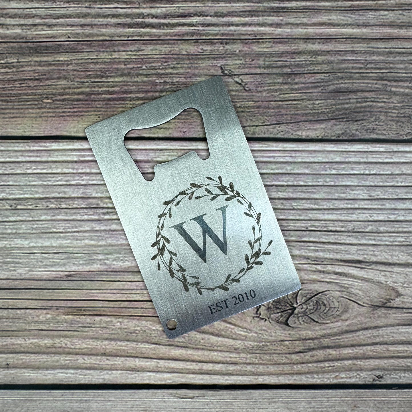 Personalized Wallet Card Bottle Opener, Laser Engraved Bottle Opener, Custom Gift For Him, Custom Gift For Dad, Personalized Gift For Dad