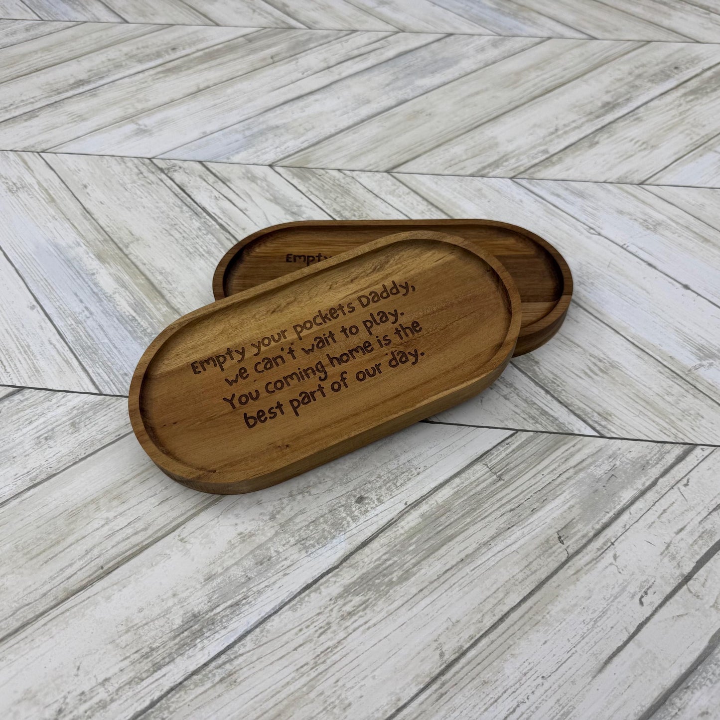 Daddy Wood Tray, Trinket Tray, Personalized Desk Organizer, Organizer Tray, Mens Dresser  Tray, Gift for Her, Gift For Dad, Fathers Day Gift