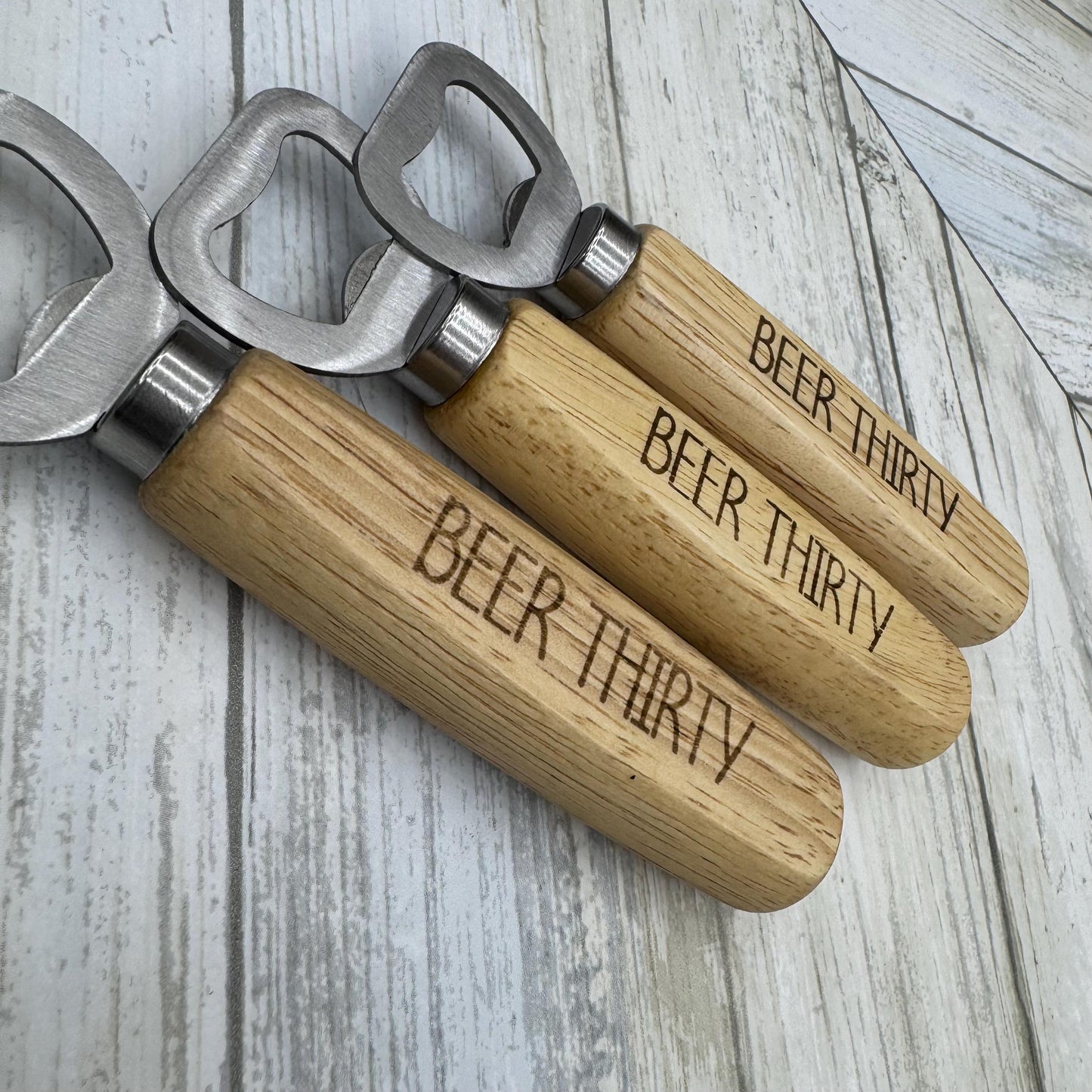 Funny Wood Handled Bottle Opener, Wooden Bottle Opener Laser Engraved, New Home Gift, Wedding Favor, Gift For Him, Custom Beer Opener