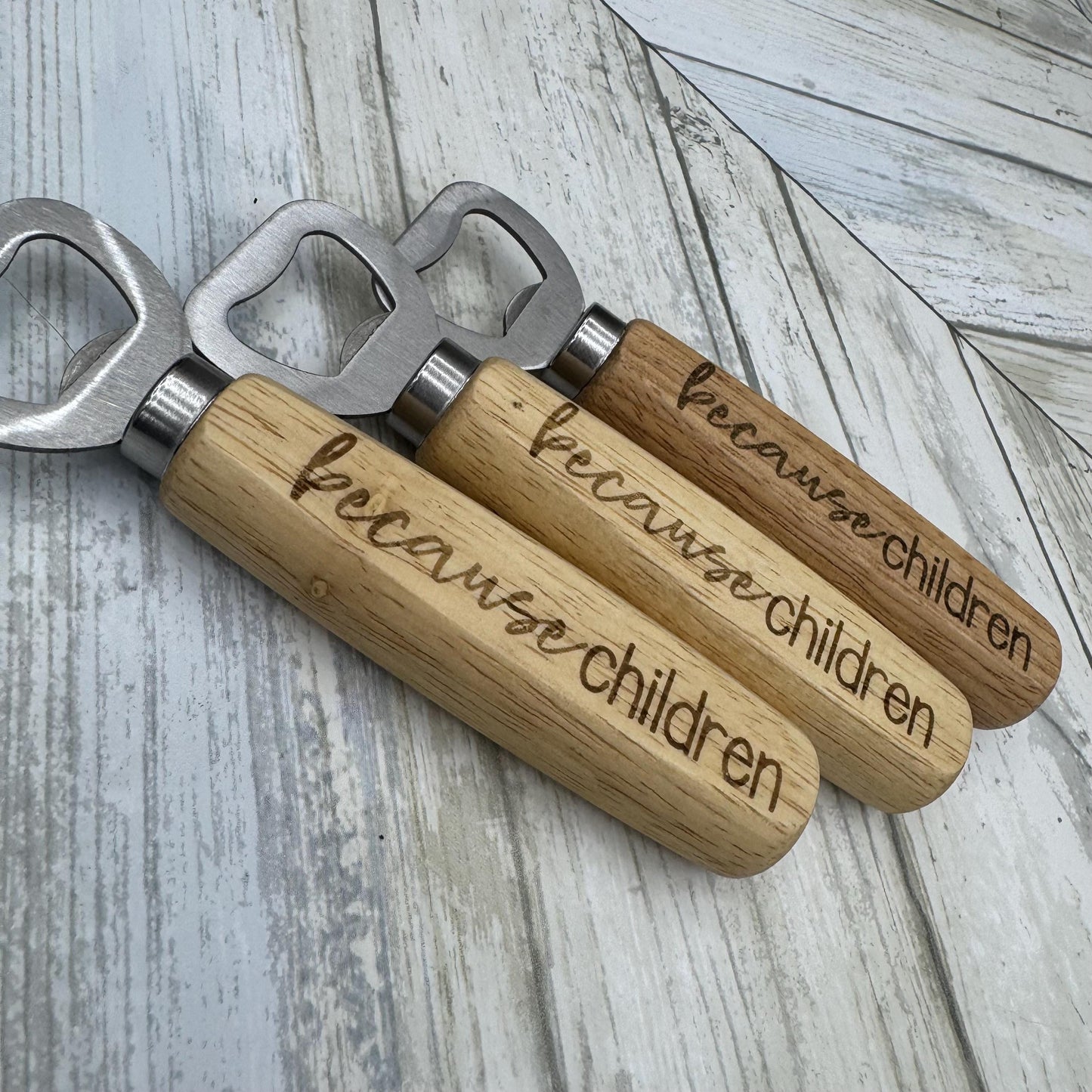 Funny Wood Handled Bottle Opener, Wooden Bottle Opener Laser Engraved, New Home Gift, Wedding Favor, Gift For Him, Custom Beer Opener