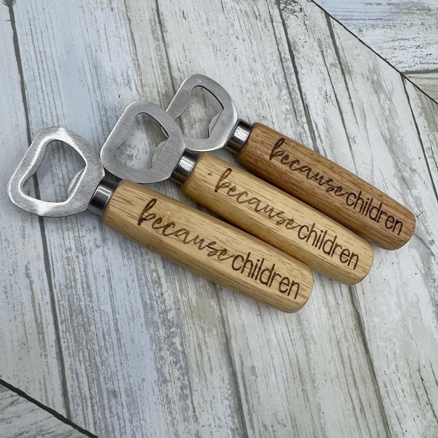Funny Wood Handled Bottle Opener, Wooden Bottle Opener Laser Engraved, New Home Gift, Wedding Favor, Gift For Him, Custom Beer Opener