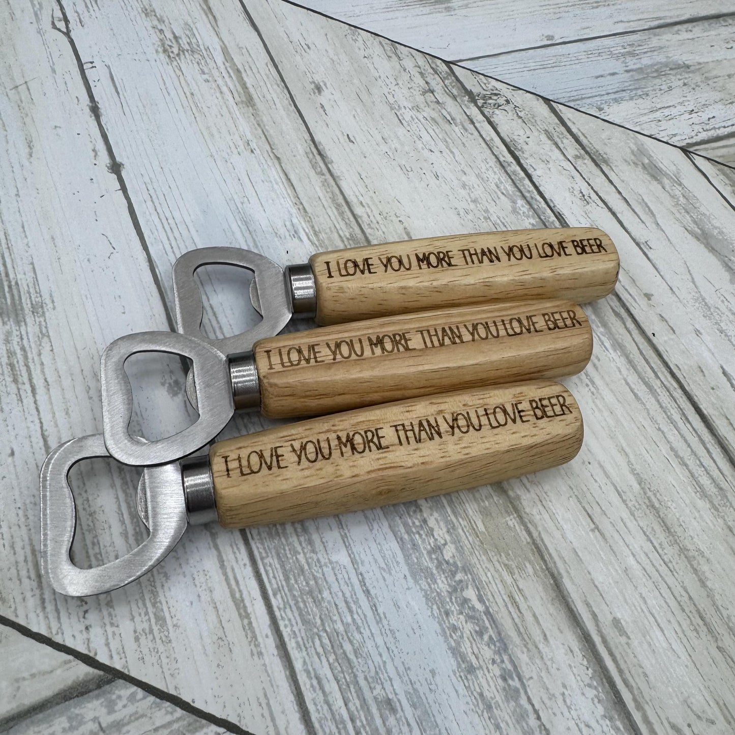 Funny Wood Handled Bottle Opener, Wooden Bottle Opener Laser Engraved, New Home Gift, Wedding Favor, Gift For Him, Custom Beer Opener