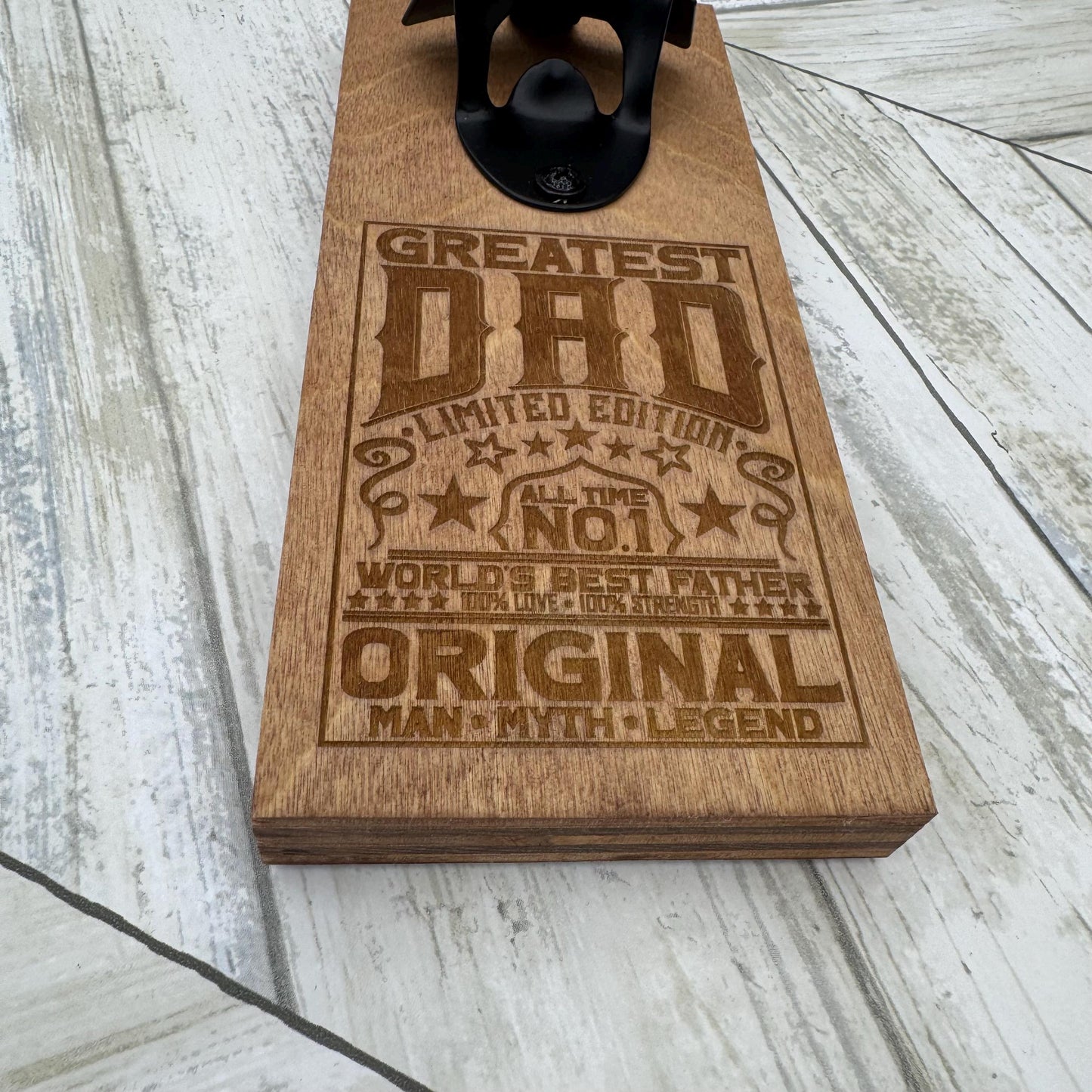 Greatest Dad Magnetic Bottle Opener, Wooden Bottle Opener Laser Engraved, New Home Gift, Wedding Favor, Gift For Him, Custom Beer Opener