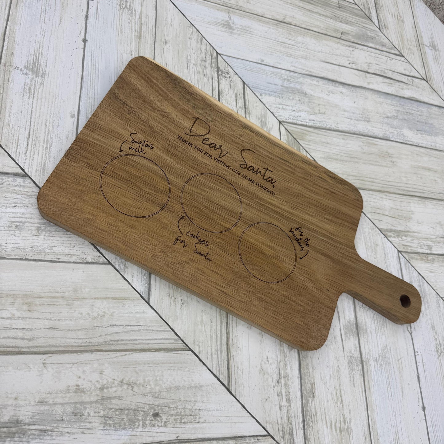 Dear Santa Cutting Board For Christmas Eve Treat Board Santa Cookie Tray Cookies And Milk Board Christmas Decor Christmas Eve Tray