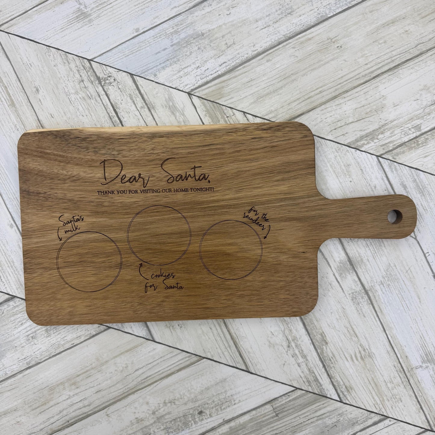 Dear Santa Cutting Board For Christmas Eve Treat Board Santa Cookie Tray Cookies And Milk Board Christmas Decor Christmas Eve Tray