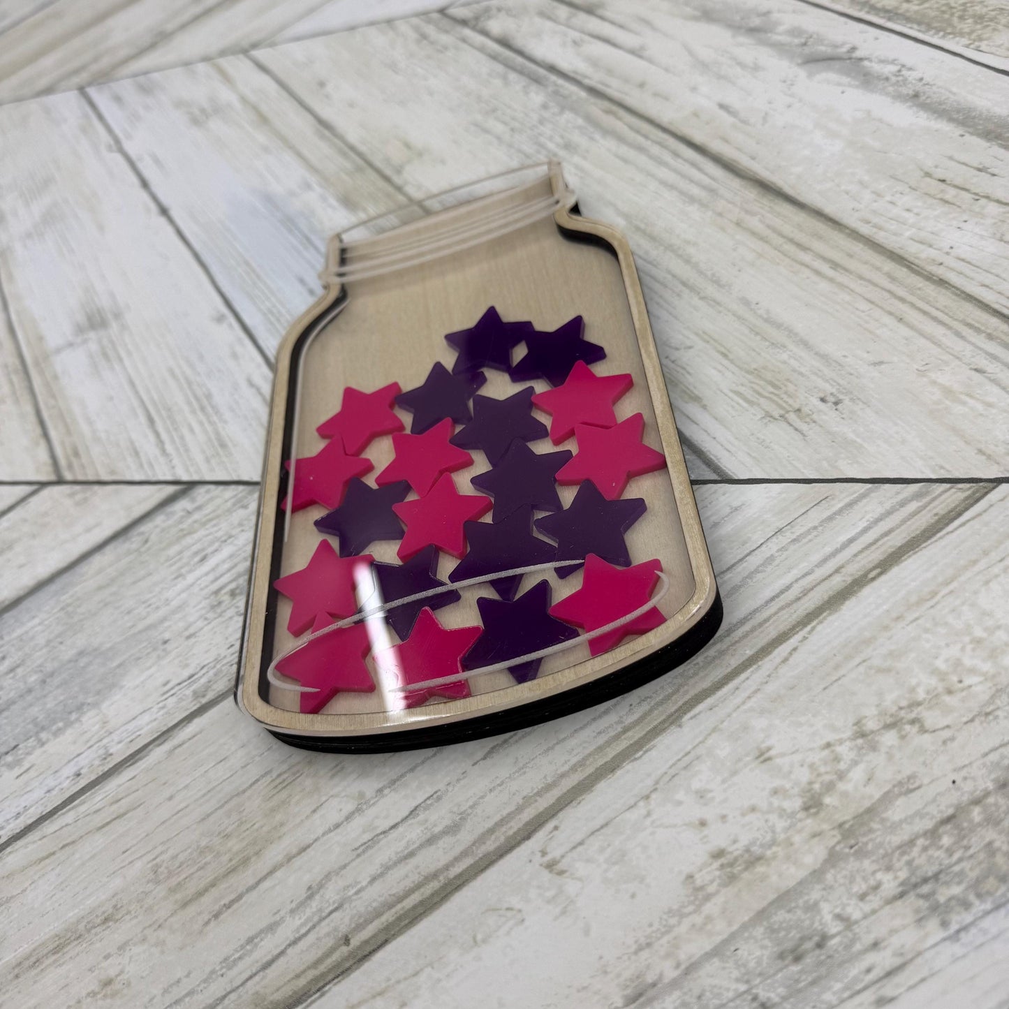 Reward Jar With Tokens Gift For Kids Behavior Tokens And Holder Star Jar Reward Jar Reward System Chores Positive Reinforcement Tokens