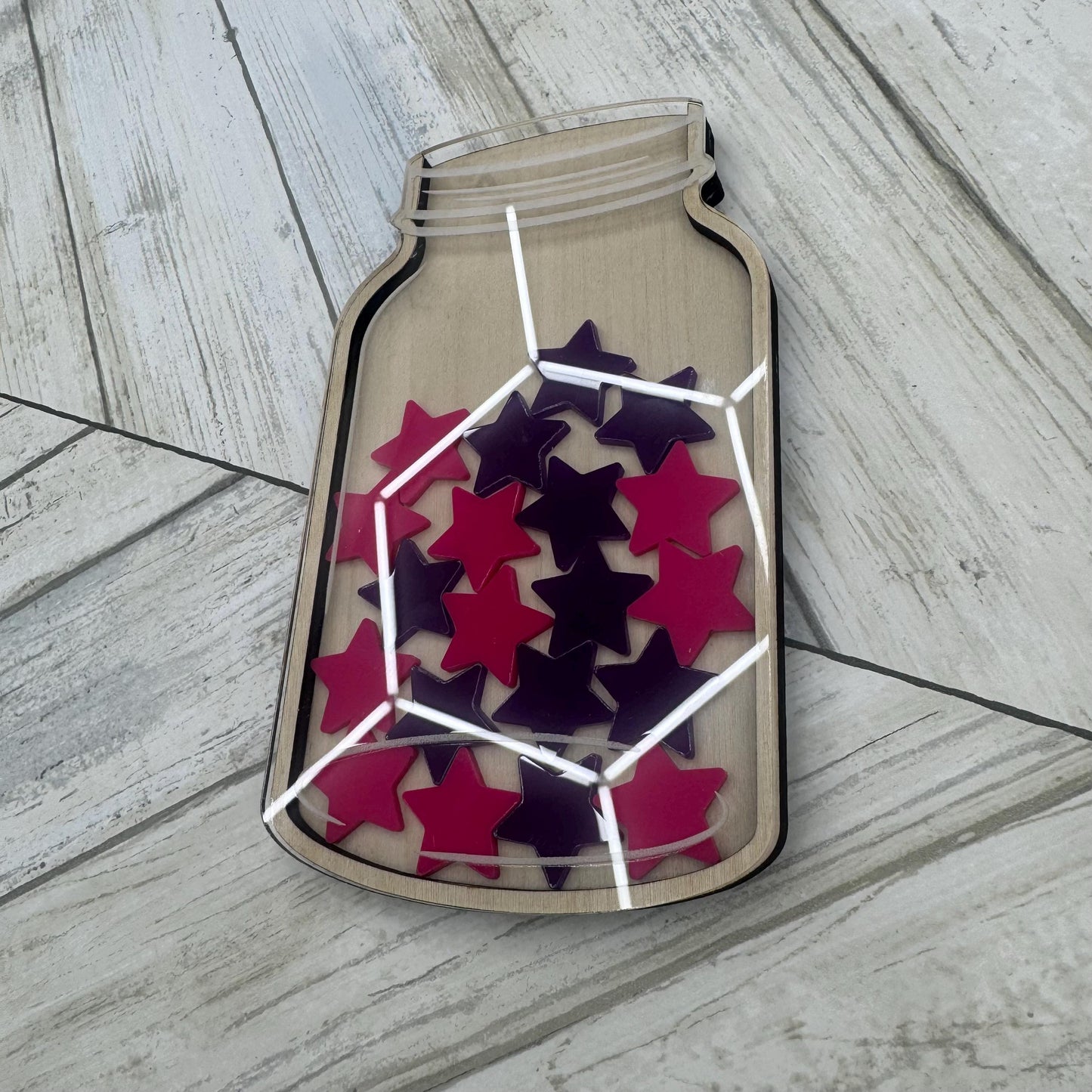 Reward Jar With Tokens Gift For Kids Behavior Tokens And Holder Star Jar Reward Jar Reward System Chores Positive Reinforcement Tokens