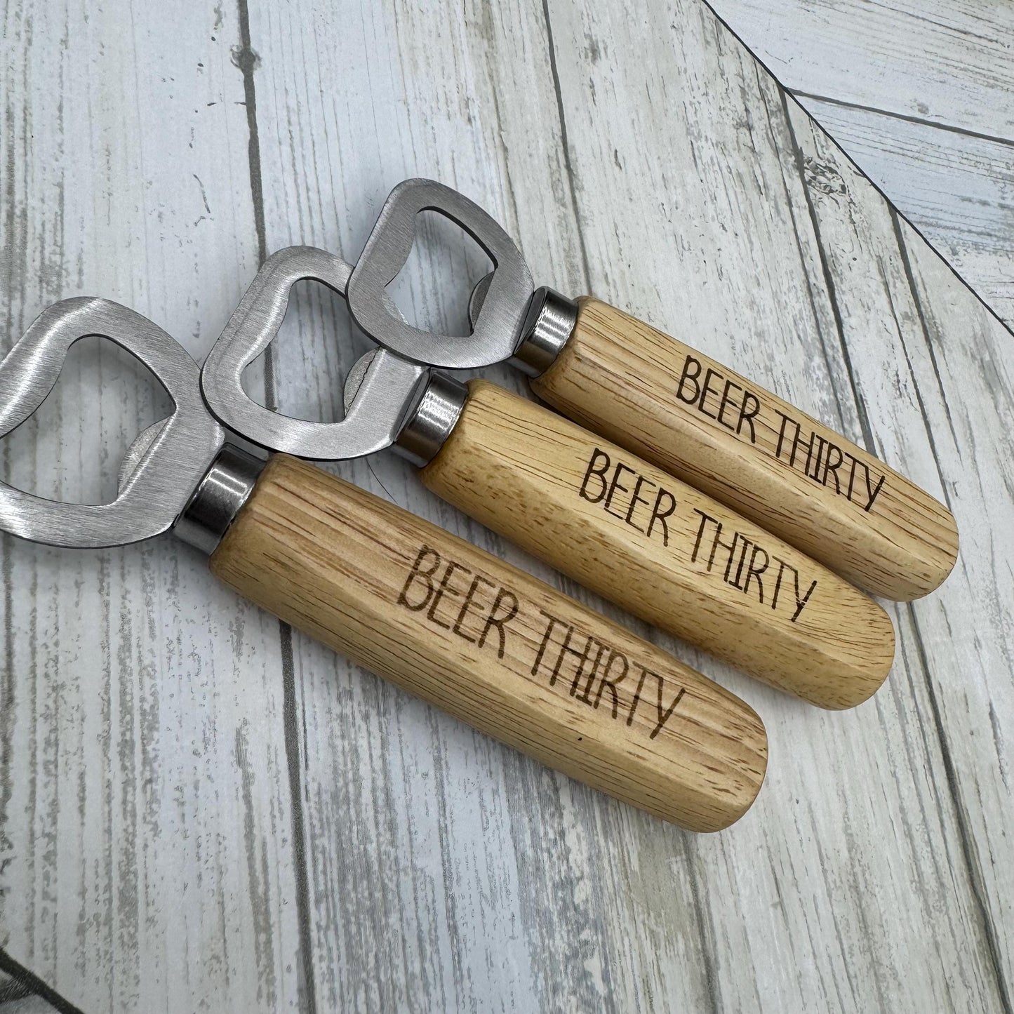 Funny Wood Handled Bottle Opener, Wooden Bottle Opener Laser Engraved, New Home Gift, Wedding Favor, Gift For Him, Custom Beer Opener