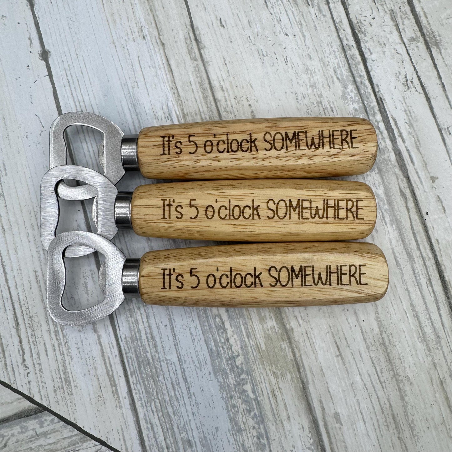Funny Wood Handled Bottle Opener, Wooden Bottle Opener Laser Engraved, New Home Gift, Wedding Favor, Gift For Him, Custom Beer Opener