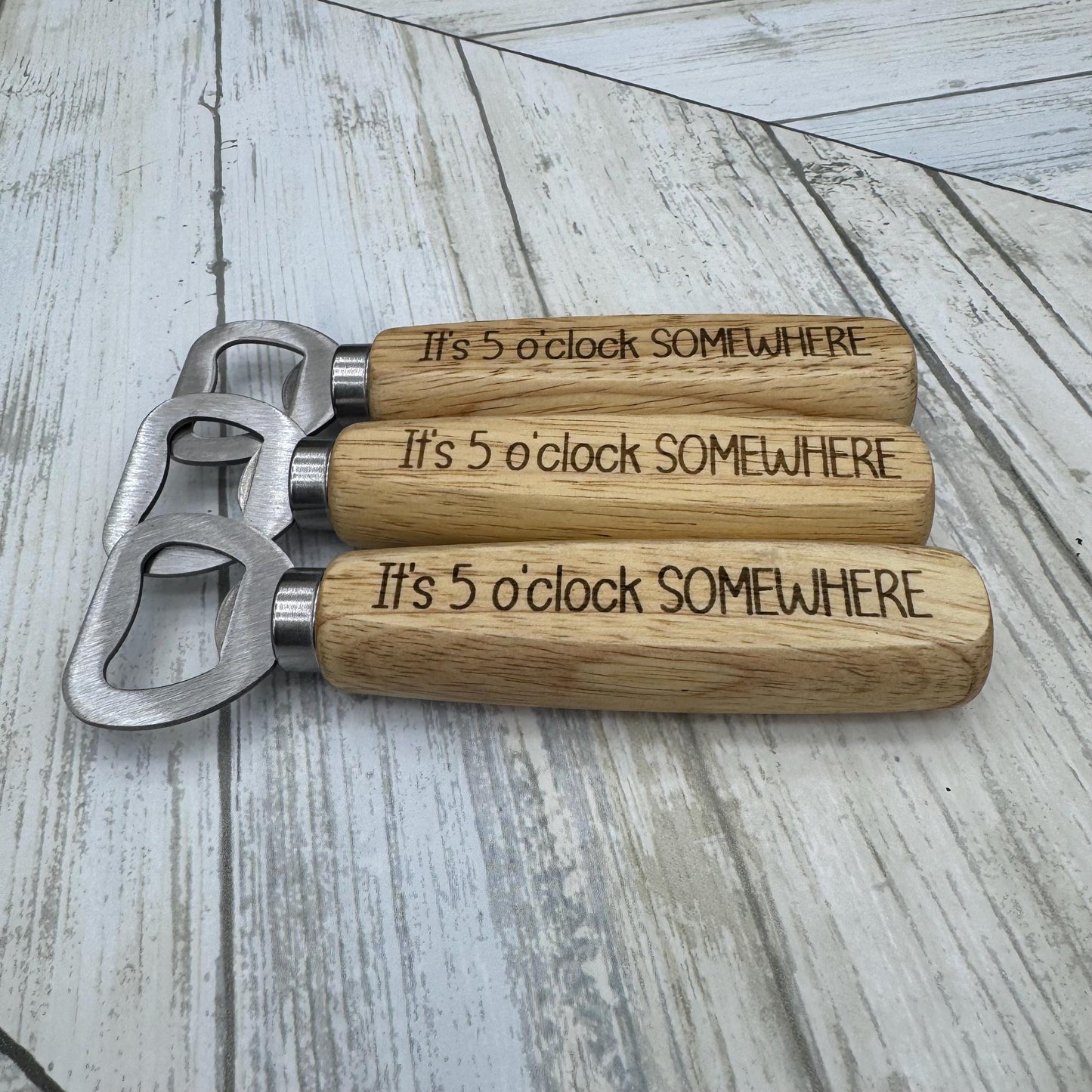Funny Wood Handled Bottle Opener, Wooden Bottle Opener Laser Engraved, New Home Gift, Wedding Favor, Gift For Him, Custom Beer Opener