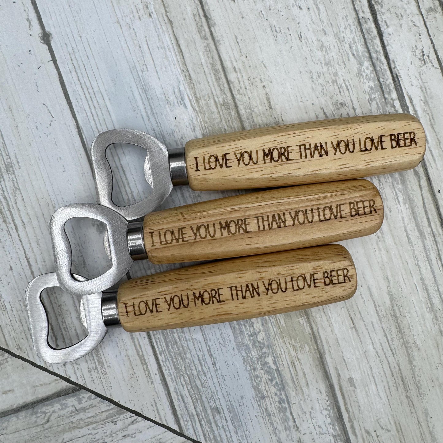 Funny Wood Handled Bottle Opener, Wooden Bottle Opener Laser Engraved, New Home Gift, Wedding Favor, Gift For Him, Custom Beer Opener