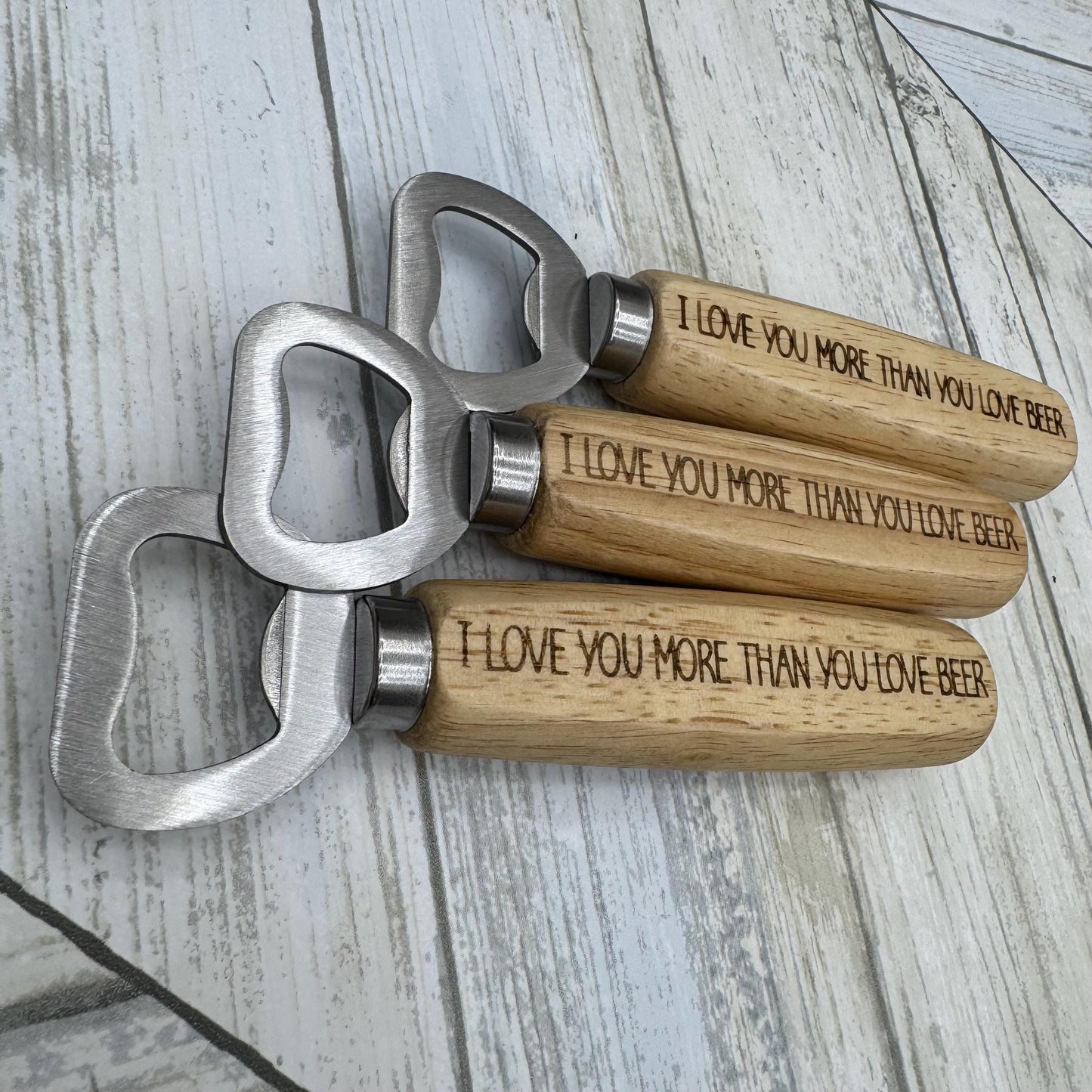 Funny Wood Handled Bottle Opener, Wooden Bottle Opener Laser Engraved, New Home Gift, Wedding Favor, Gift For Him, Custom Beer Opener