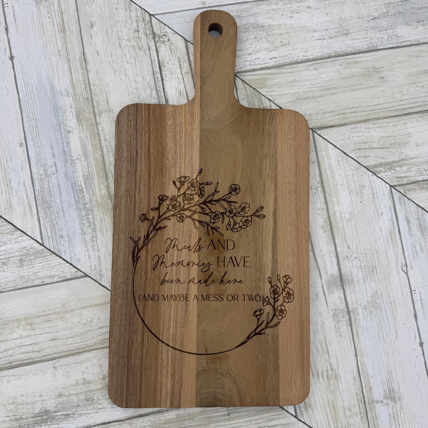 Meals And Memories Have Been Made Here Cutting Board Wedding Gift Decor Cutting Board Kitchen Decor For New Home