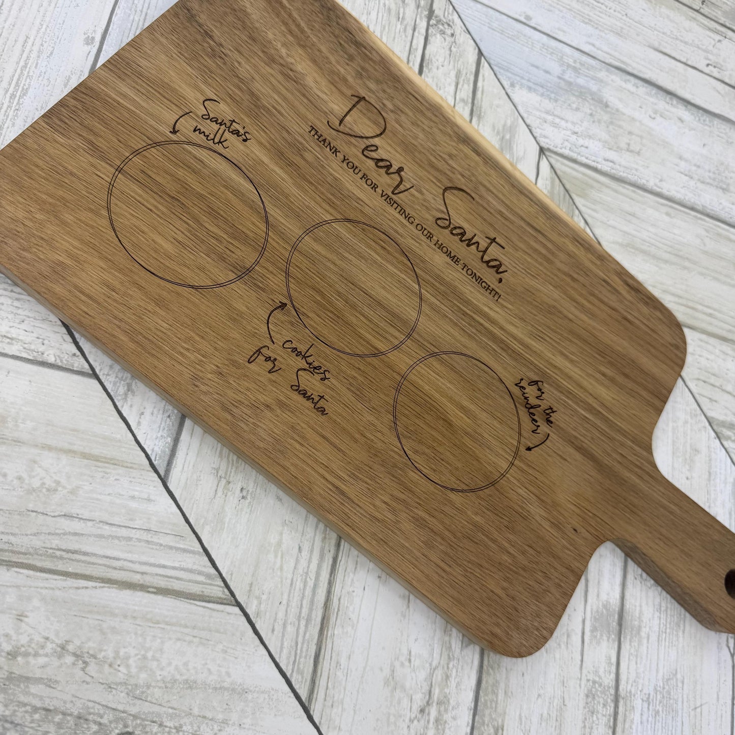 Dear Santa Cutting Board For Christmas Eve Treat Board Santa Cookie Tray Cookies And Milk Board Christmas Decor Christmas Eve Tray