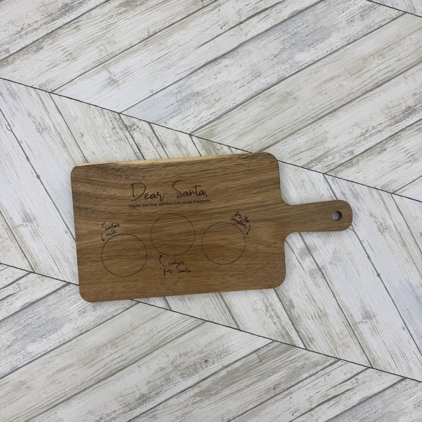 Dear Santa Cutting Board For Christmas Eve Treat Board Santa Cookie Tray Cookies And Milk Board Christmas Decor Christmas Eve Tray