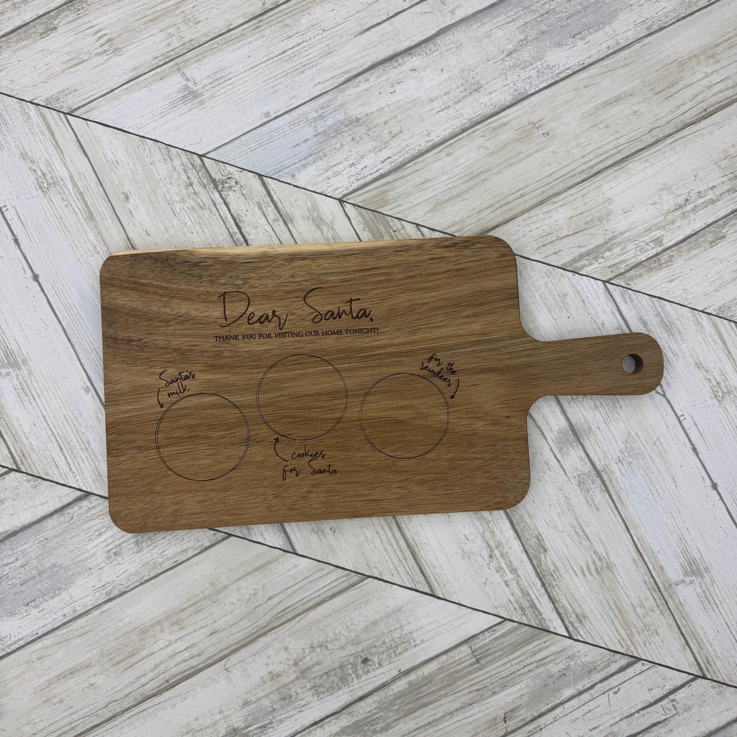 Dear Santa Cutting Board For Christmas Eve Treat Board Santa Cookie Tray Cookies And Milk Board Christmas Decor Christmas Eve Tray