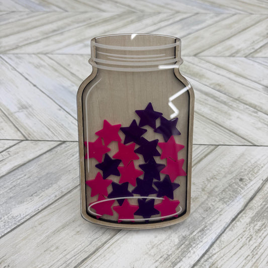 Reward Jar With Tokens Gift For Kids Behavior Tokens And Holder Star Jar Reward Jar Reward System Chores Positive Reinforcement Tokens